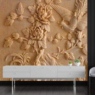 3D Floral Wallpaper DDS307