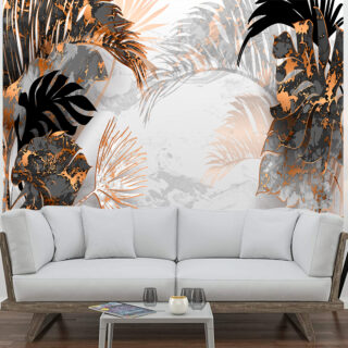 Luxurious 3D Leaf Wallpaper DDS346