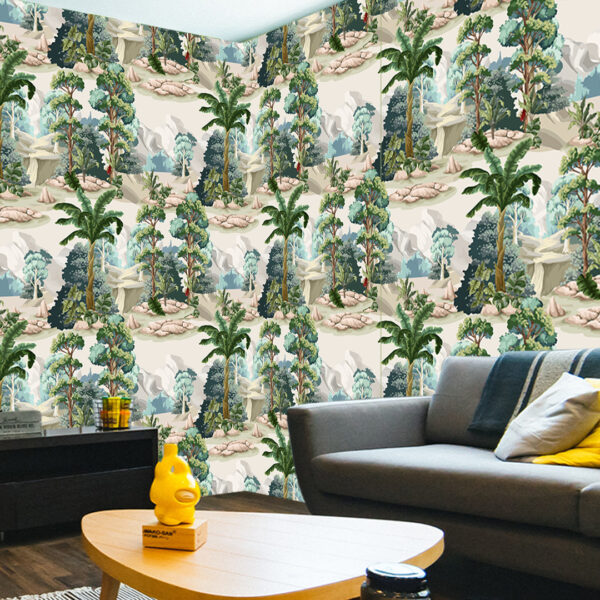 3D Tropical Tree Wallpaper DDS354