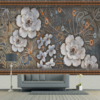 3D Floral Wallpaper DDS115