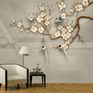3D Floral Wallpaper DDS122