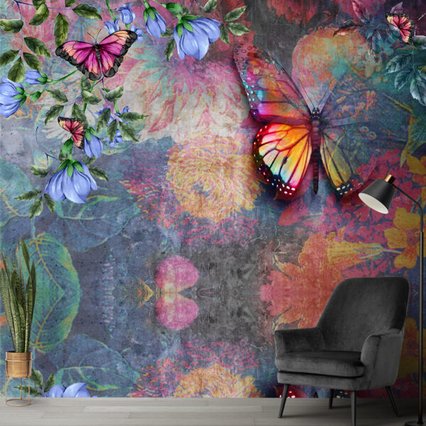 3D Butterfly Wallpaper DDS148