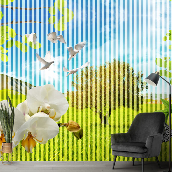 3D Floral Wallpaper DDS170