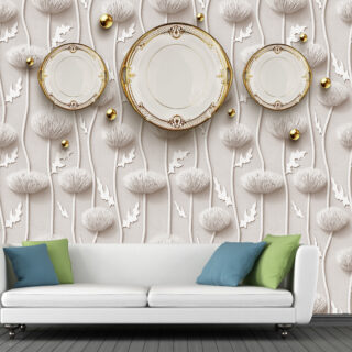 3D Floral Wallpaper DDS184