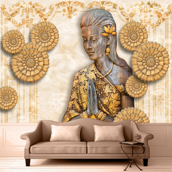 Beautiful Lady 3D Wallpaper DDS201