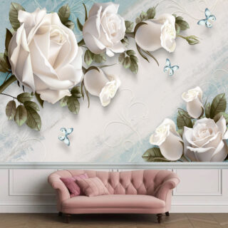 3D Floral Wallpaper DDS205