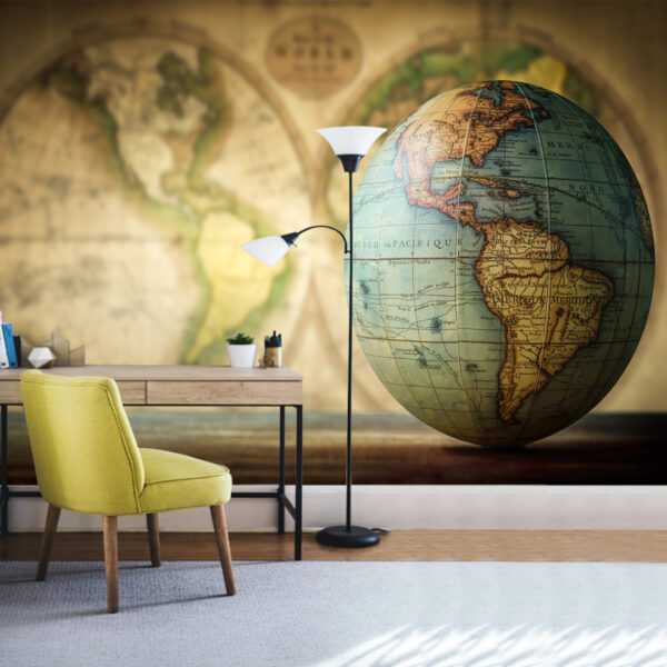 World Map Wallpaper DDS243