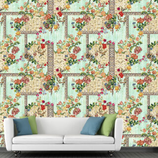 Customized Floral Wallpaper DDS028