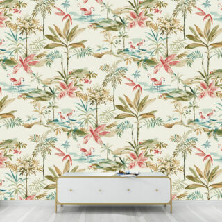 Customized Floral Wallpaper DDS034