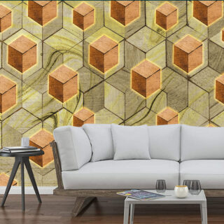 3D Wooden Pattern Customized Wallpaper DDS050