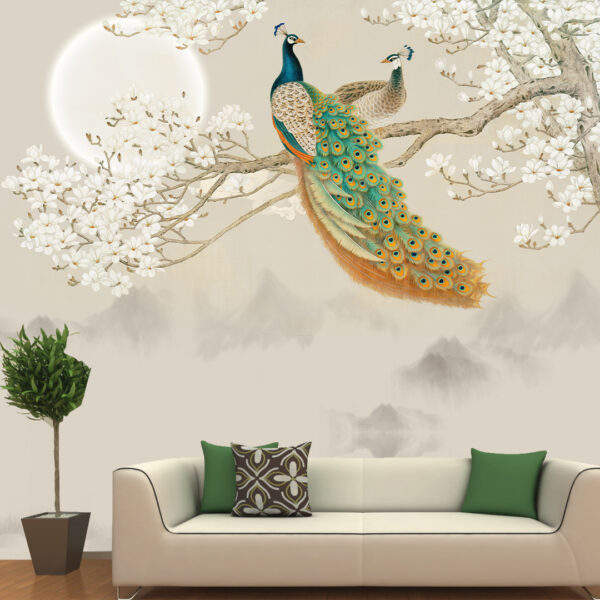 Peacock Customized Wallpaper DDS065