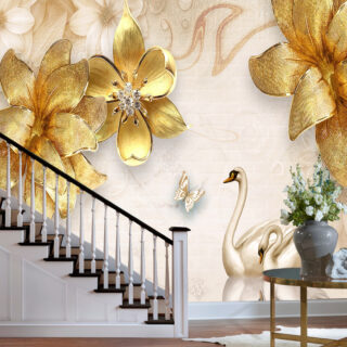 3D Floral Wallpaper DDS423