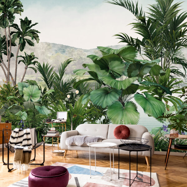 3D Tropical Tree Wallpaper DDS383 2