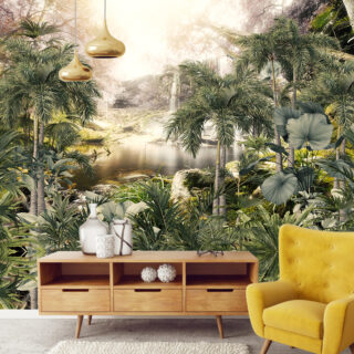 3D Tropical Tree Wallpaper DDS387