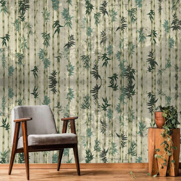 Tropical Plant Bamboo Art Wallcovering DDS414 4