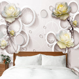 Abstract Floral Wallpaper DDS143