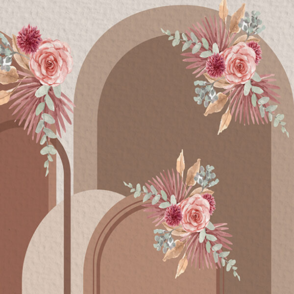 3D Floral Wallpaper DDS444 5
