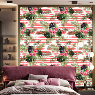 Luxurious 3D Leaf Wallpaper DDS492