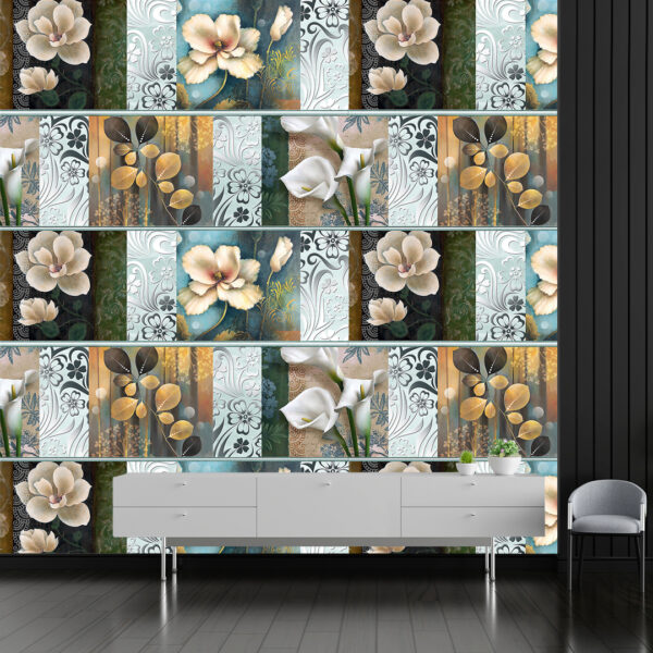 Abstract Floral Wallpaper DDS454 2