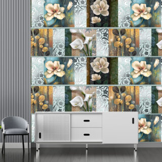 Abstract Floral Wallpaper DDS454