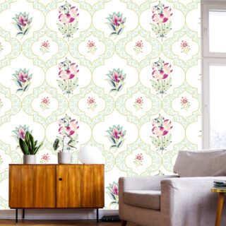 Abstract Floral Wallpaper DDS452