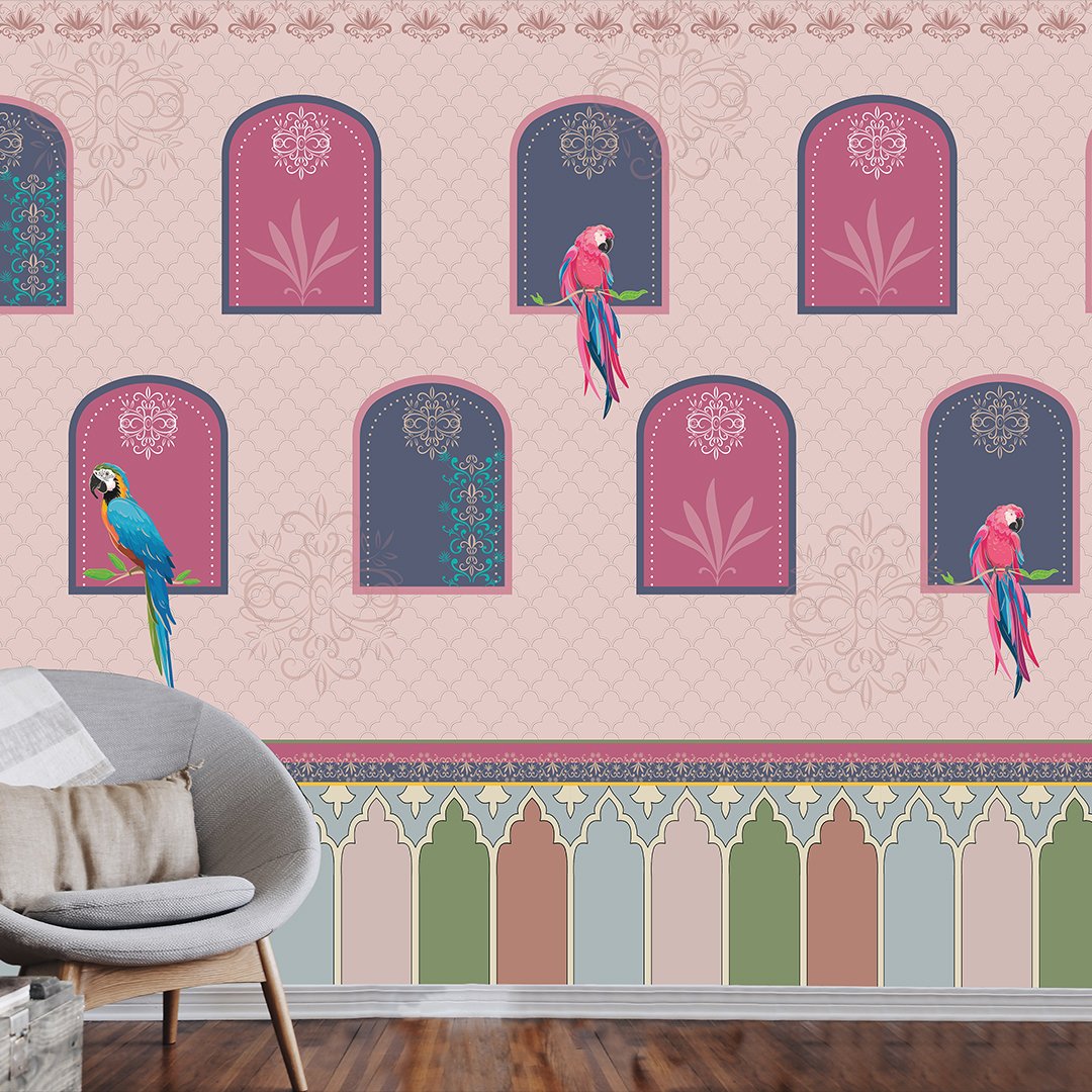 3D Parrot Customised Wallpaper DDS562 - Image 2