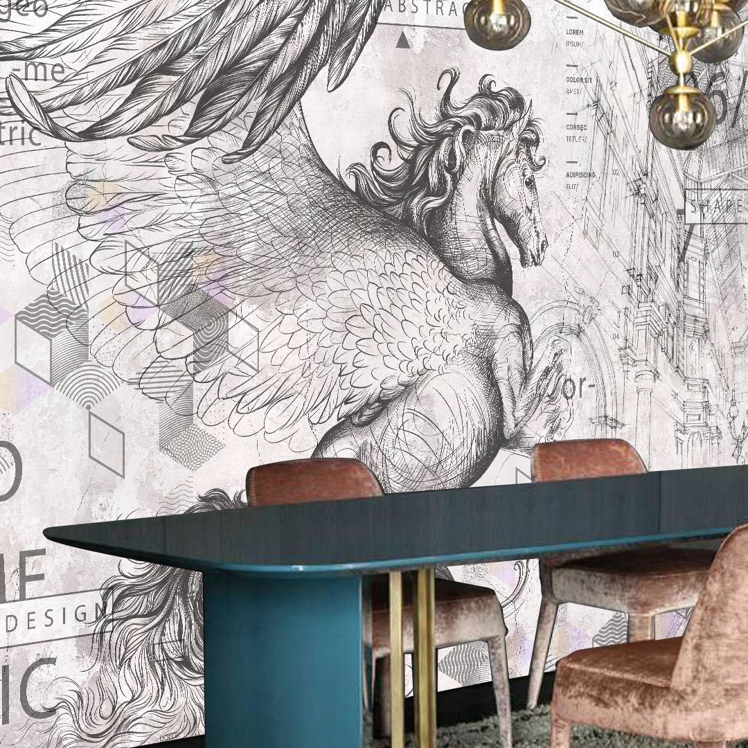 Customised 3D Horse Wallpaper DDS373