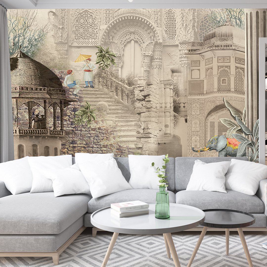 Traditional Wallpaper Baige DDS522 - Image 2