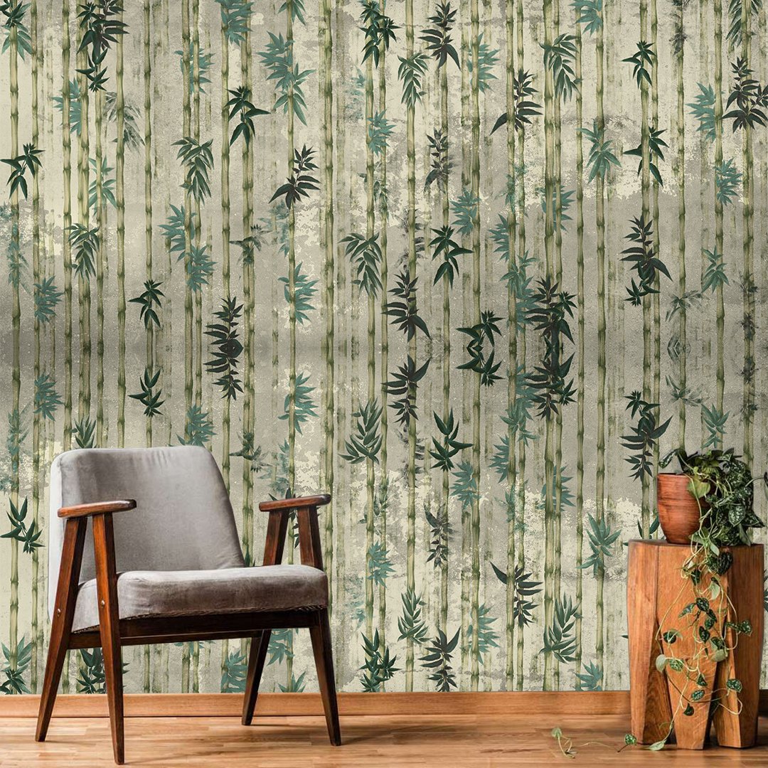 Tropical Plant Bamboo Art Wallcovering DDS414 - Image 4