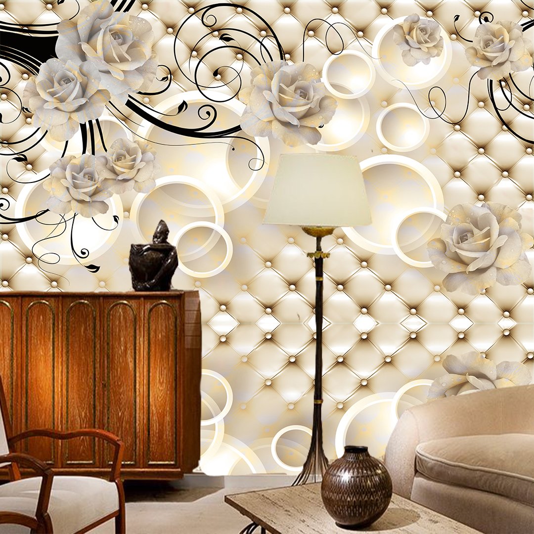 Abstract Floral Wallpaper DDS327 - Image 2