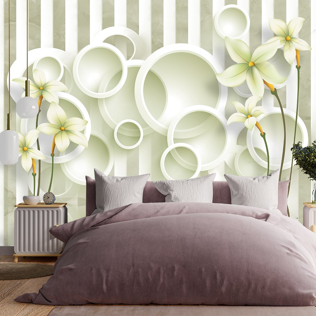 Abstract Floral Wallpaper DDS321