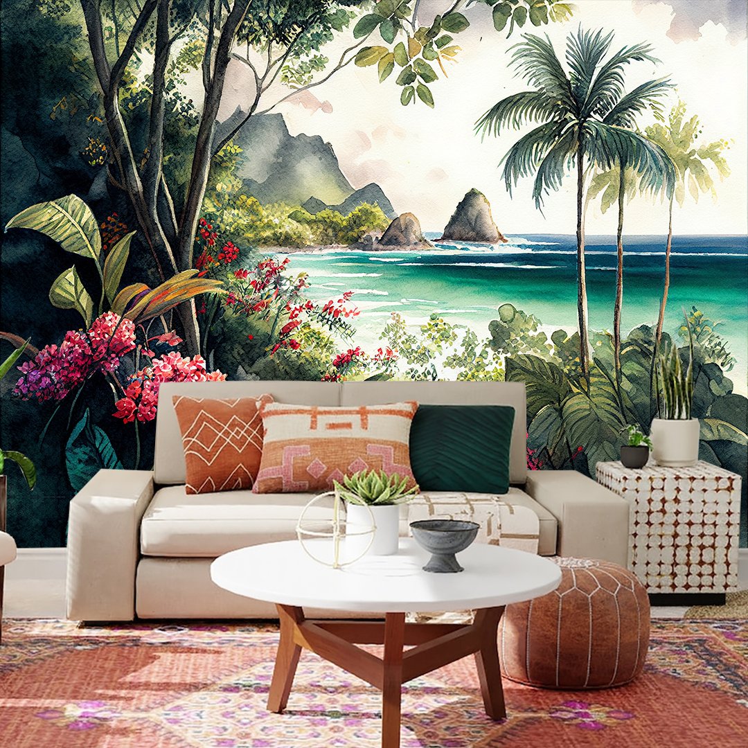3D Tropical Wallpaper DDS529 - Image 2