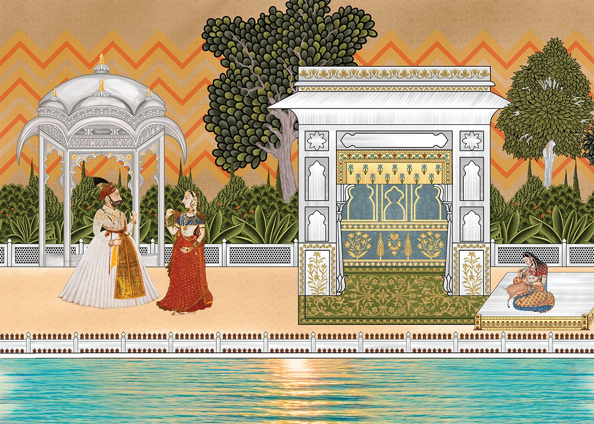 Ethnic Wallpaper DDS445 - Image 3