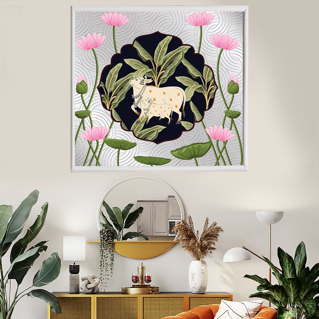 Pichhwai Cows Art Wallpaper DDS548 - Image 4