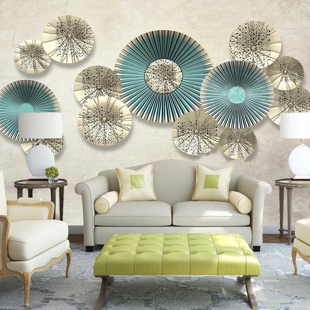 3D Creative Circle Wallpaper DDS136 - Image 2