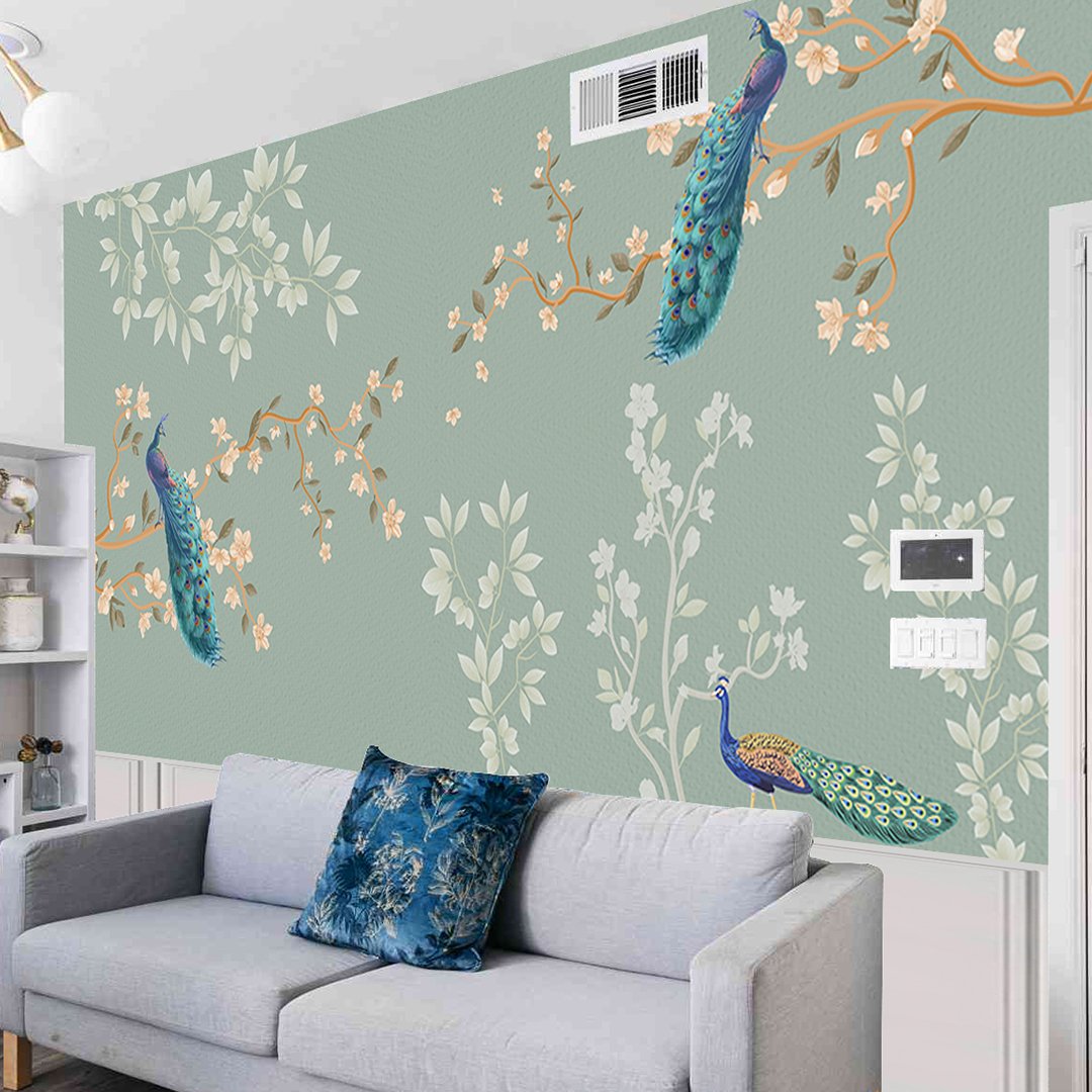 Peacock Customized Wallpaper DDS556 - Image 3