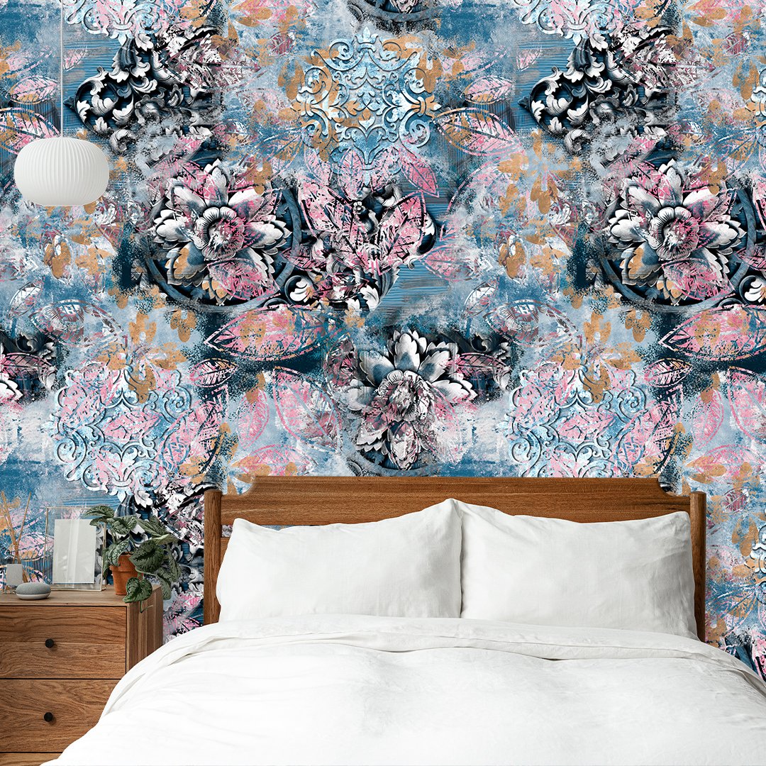 Customized Floral Wallpaper DDS106