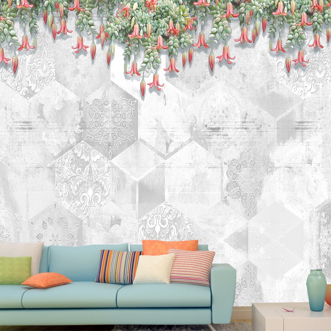 3D Floral Wallpaper DDS188