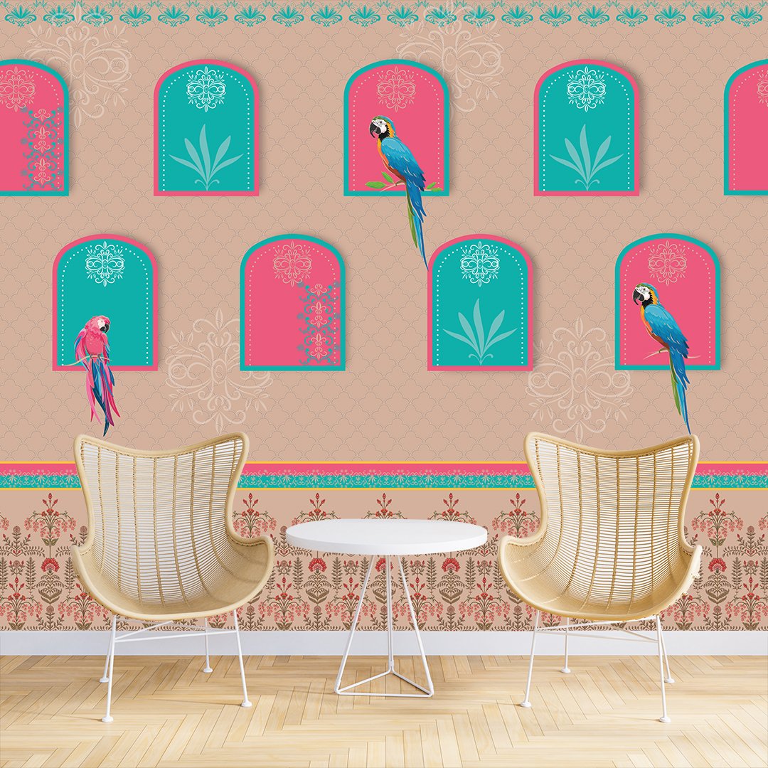 3D Parrot Customised Wallpaper DDS560 - Image 4