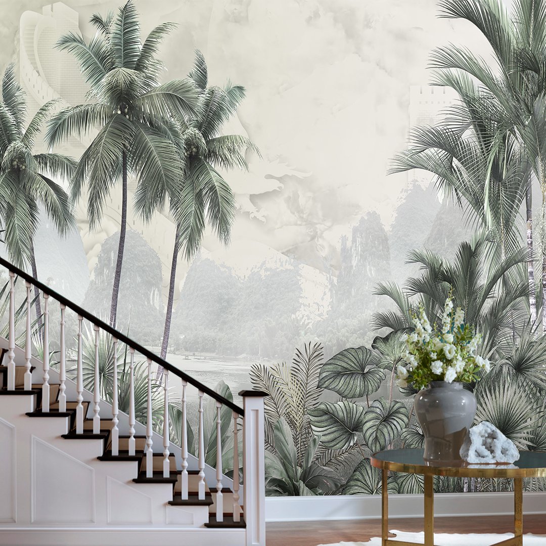 3D Tropical Tree Wallpaper DDS323 - Image 2