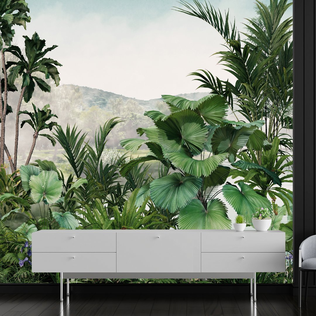 3D Tropical Tree Wallpaper DDS383
