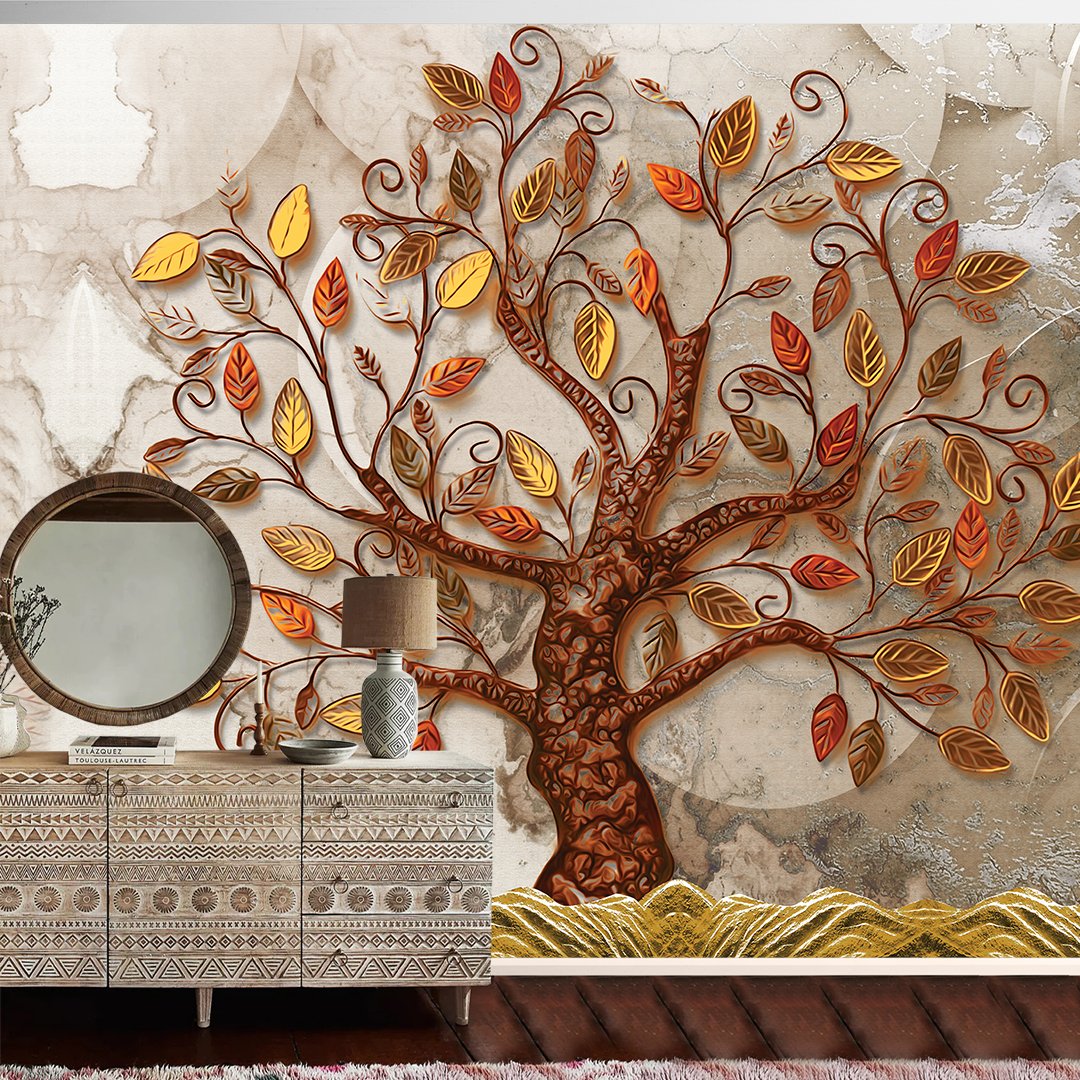 Customized 3D Tree Wallpaper DDS341 - Image 2