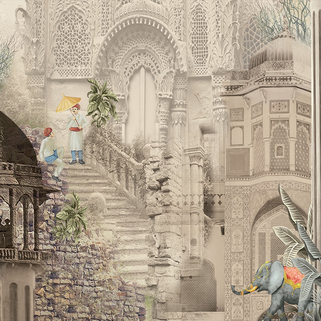 Traditional Wallpaper Baige DDS522 - Image 3