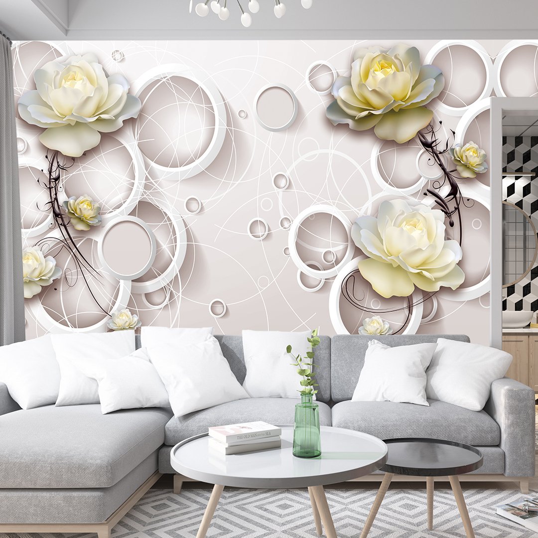Abstract Floral Wallpaper DDS143 - Image 2