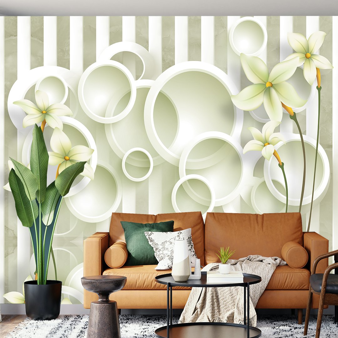 Abstract Floral Wallpaper DDS321 - Image 2