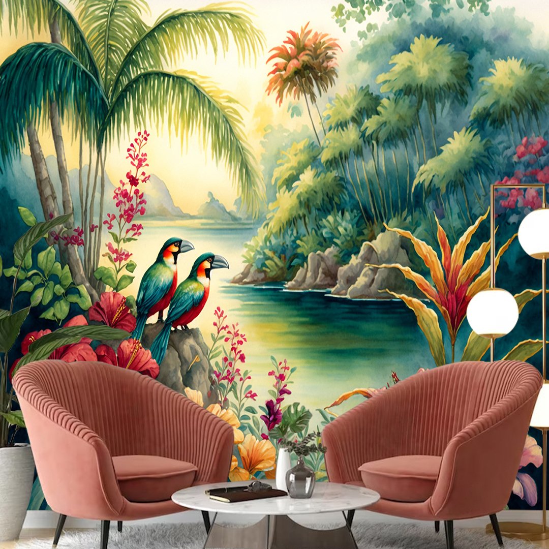 3D Tropical Wallpaper DDS530 - Image 2