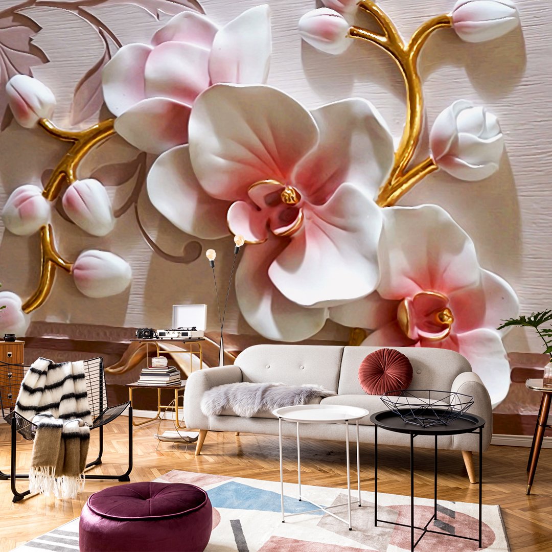 3D Floral Wallpaper DDS320
