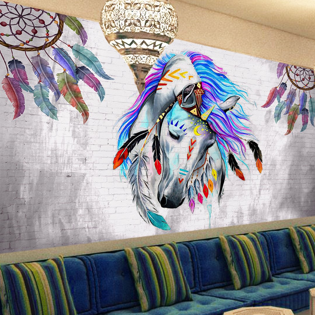 Customised 3D Horse Wallpaper DDS436 - Image 2