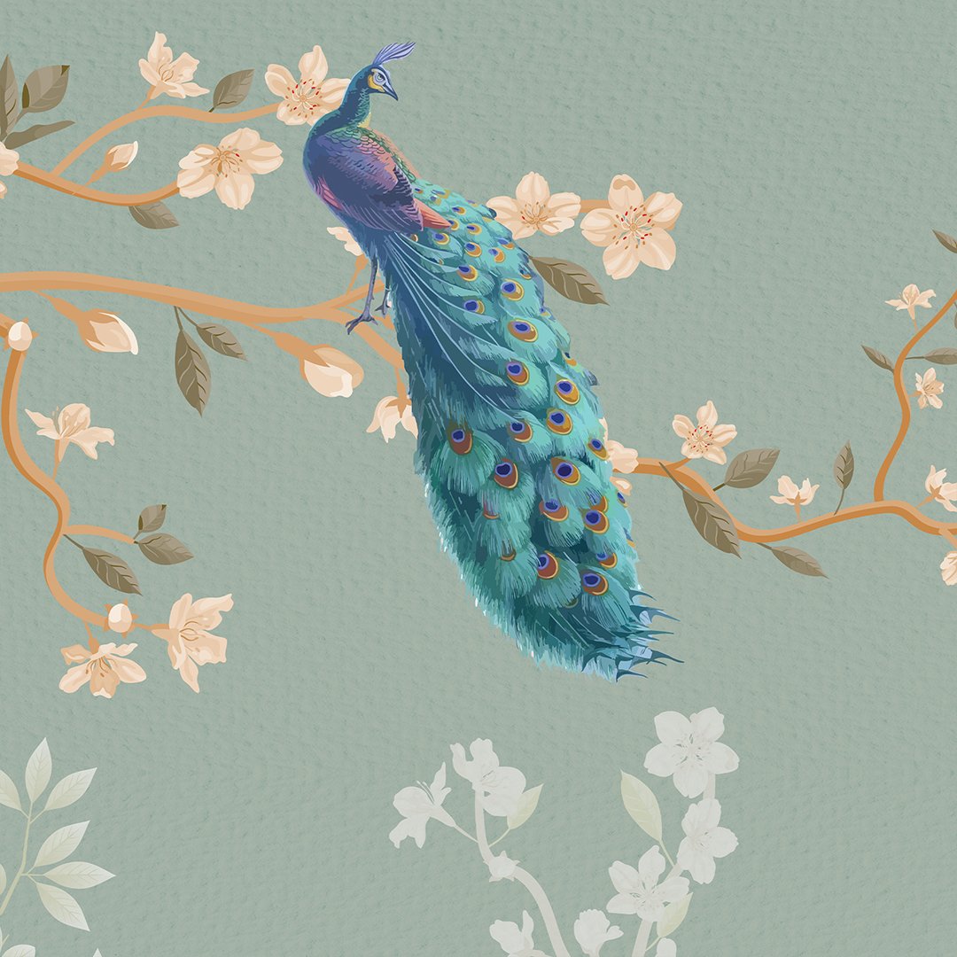 Peacock Customized Wallpaper DDS556 - Image 4