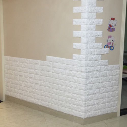 3D White Brick- Foam Panels (70 X 77 cm) 06 MM Thickness - Image 7